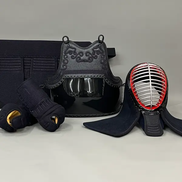 SAI Takeshima Budogu Original Kendo Bogu Set Orizashi Fabric 6mm Machine Stitching Standard Type