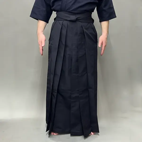 VIXIA Trad Jersey Kendo Hakama Hybrid Material with Traditional Indigo Elegance