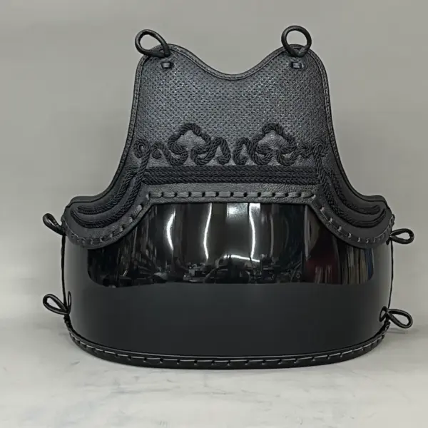 SHO DO Standard Type Single Item Chest with Oni-gumo　Standard Kurozan Leather Reinforced Resin Includes Strings