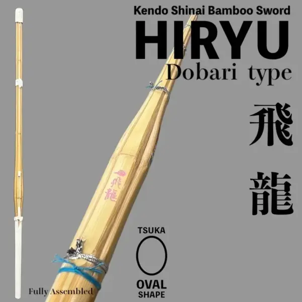 Kendo Shinai Bamboo Sword HIRYU Fully Assembled