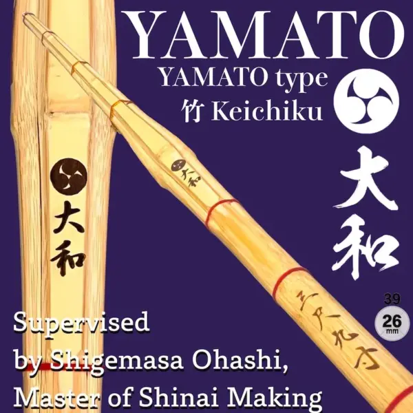 Kendo Shinai Bamboo Sword YAMATO 39MEN Fully Assembled