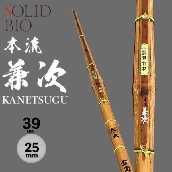 Kendo Shinai Honryu-KANETSUGU Kotō Style Solid Bio 39MEN Fully Assembled