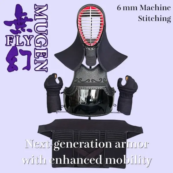 MUGEN-FLY Kendo Bogu Set 6mm Machine-Stitched Orizashi Fabric Standard and lightweight type