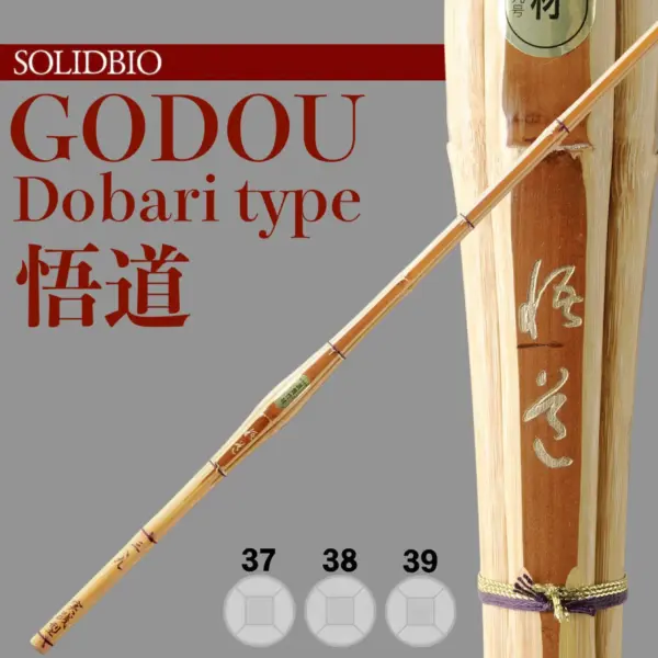 Kendo Shinai GODOU Dobari Type Solid Bio Fully Assembled Bamboo Sword