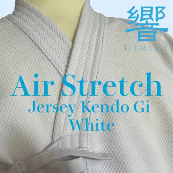 KendoGi Air Stretch HIBIKI White Free motion Jersey Kendo Uniform