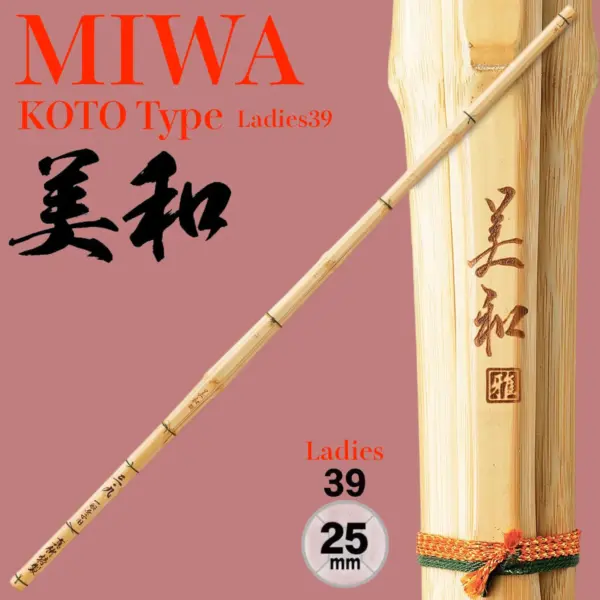 Kendo Shinai MIWA 39Ladies Koto type Fully Assembled